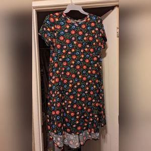 LuLaRoe Floral A-line dress (Large)
